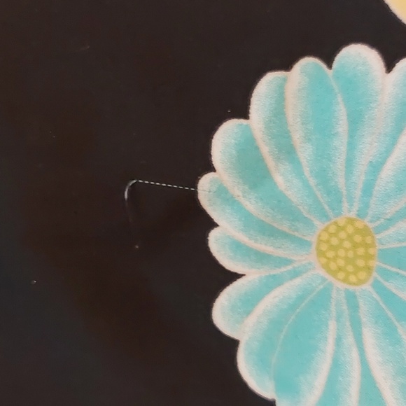 Natori vintage satin floral blouse size M - Picture 5 of 7